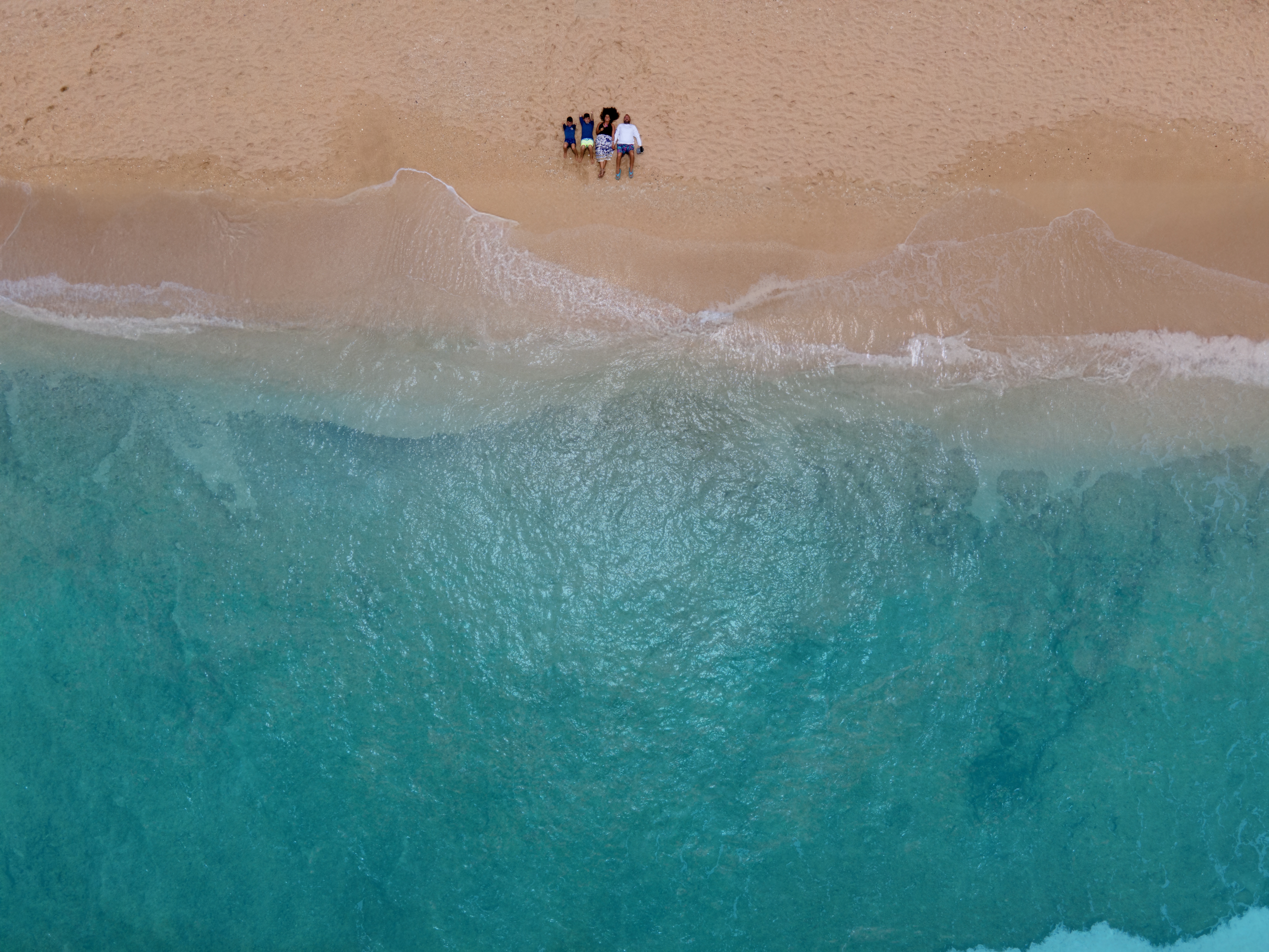 Aerial view of a coastline