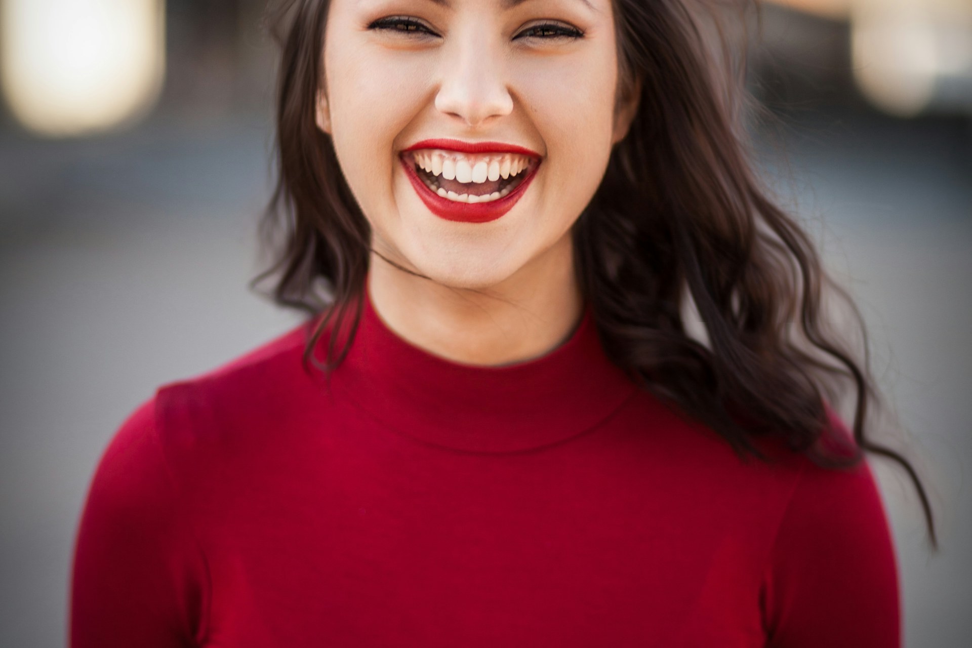 A portrait where the person's expression and eyes carry the whole frame.
