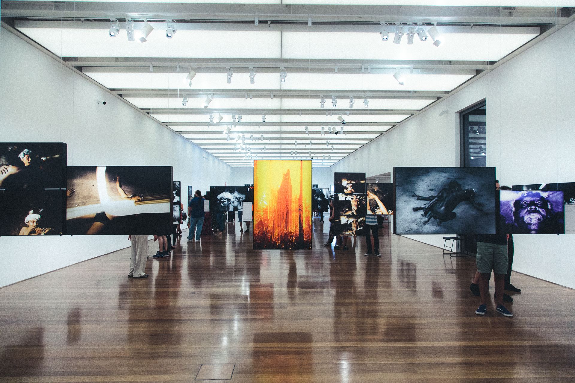 A clean gallery wall showing only a few hand-picked best photographs.